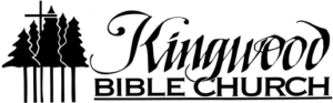Logo with Trees and Cross Above Trees for Kingwood Bible Church in West Salem, Oregon