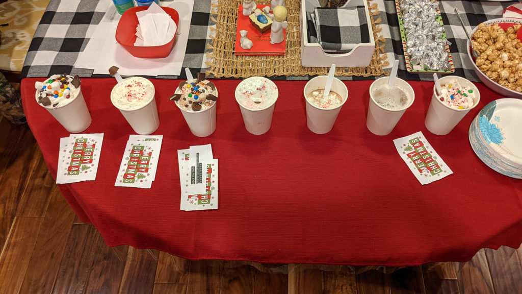 Young Adults hot cocoa bar